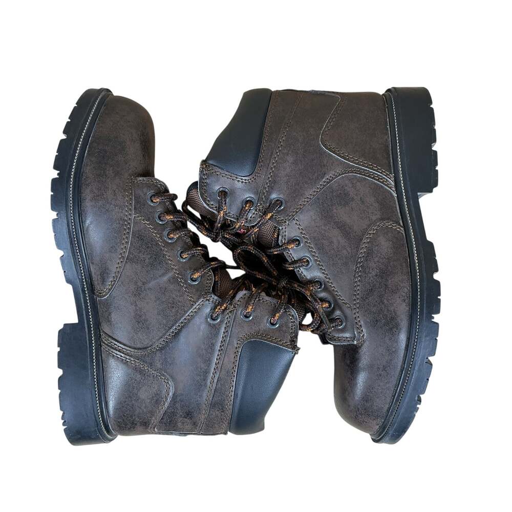Brahma Defender Work Boots Men 7 Steel Toe Safety Synthetic Industrial Work
